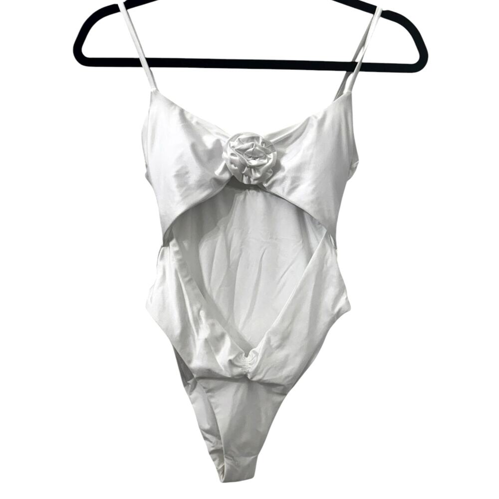 NWT! L*Space Sierra One-Piece Rose Swimsuit in White - Size Small - Picture 6 of 10